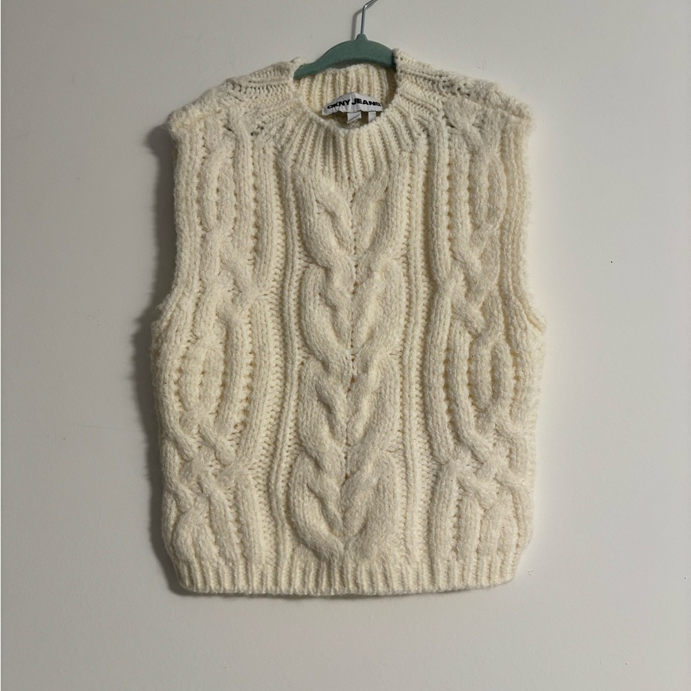 New DKNY Chunky Mock Neck Vest Women’s Size: XXS